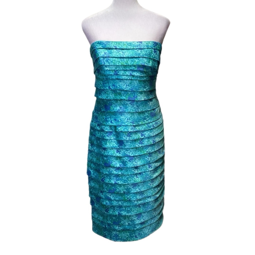 Calvin Klein Strapless Tiered Fabric Dress - Size 6
